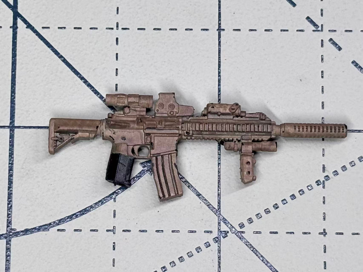「WU」Painting rifles and machine guns