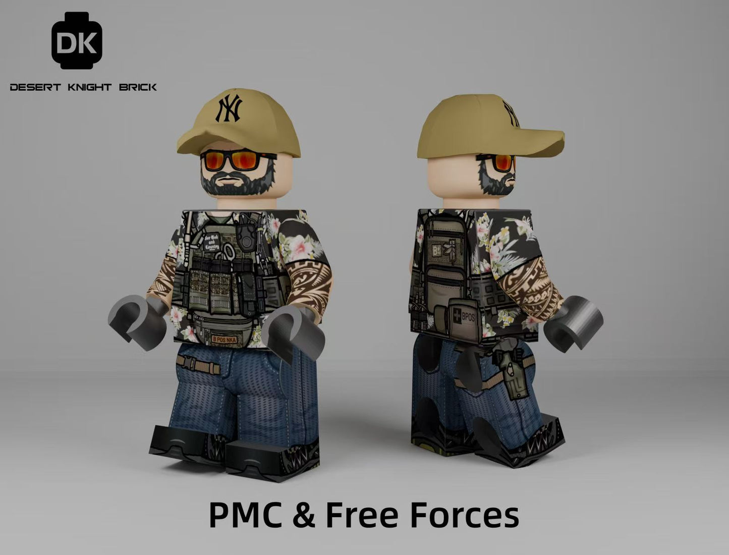 American mercenary from Texas.